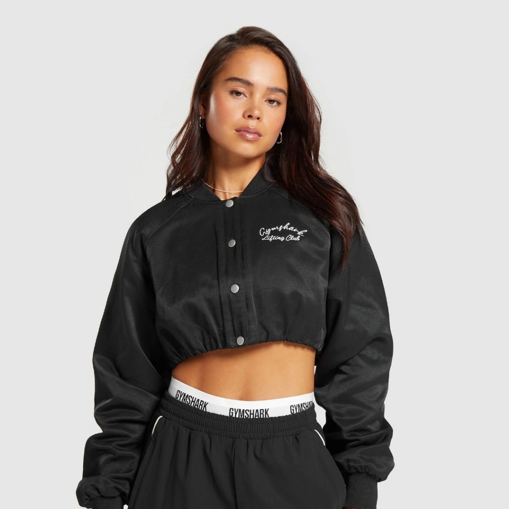 NWT Gymshark Cropped Bomber Jacket